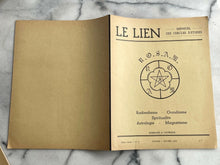 LE LIEN FRENCH OCCULT MAGAZINE - NOV-DEC 1966 - PAST LIVES SOLAR MAGIC SQUARES