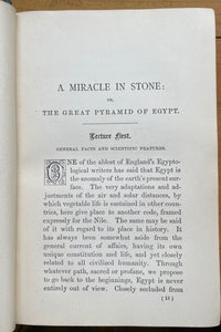 MIRACLE IN STONE OR THE GREAT PYRAMID OF EGYPT - Seiss, 1877 - ANCIENT OCCULT