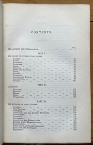 OCCULT SCIENCES - 1855 - WITCHCRAFT DEMONS FAIRIES ANGELS DIVINATION ASTROLOGY