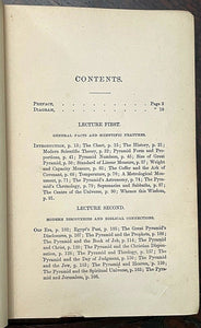 MIRACLE IN STONE OR THE GREAT PYRAMID OF EGYPT - Seiss, 1st 1877 ANCIENT OCCULT