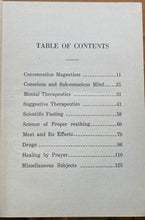 OCCULT AND DRUGLESS THERAPEUTICS - 1st 1924 - SOUL HOMEOPATHY VEGETARIAN HEALTH