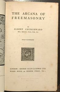 ARCANA OF FREEMASONRY - Churchward 1922 ANCIENT MYSTERIES SACRED GEOMETRY OCCULT