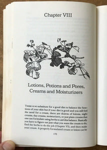 SIGNED - HERBAL BODY BOOK - Jeanne Rose, 1976 RECIPES POTIONS REMEDIES HERBALISM