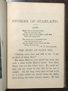STORIES OF STARLAND - Proctor, 1st 1898 - FOLKLORE MYTHOLOGY MOON SUN ASTRONOMY