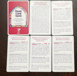 FLASH CARD TAROT - 1st 2002 - TAROT DECK DIVINATION PROPHECY OCCULT