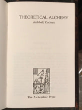 THEORETICAL ALCHEMY - Archibald Cockren - 1988 - Scarce Edition