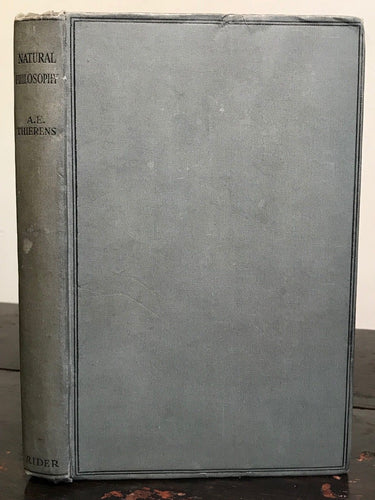 A.E. THIERENS - NATURAL PHILOSOPHY, 1st/1st 1920 ASTROLOGY HERMETIC OCCULT MAGIC