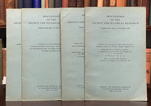 1949-51 SOCIETY FOR PSYCHICAL RESEARCH - OCCULT ESP PRECOGNITION PSYCHOKINESIS