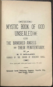 MYSTIC BOOK OF GOD UNSEALED - 1st 1897 GOD DIVINE MANKIND CHERUBIM ANGELS BIBLE