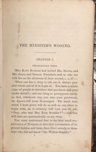 HARRIET BEECHER STOWE, THE MINISTER'S WOOING ~ 1st / 1st 1859; Anti-Slavery