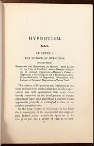 HYPNOTISM - L.W. De Laurence, VERY SCARCE TRUE 1st Ed, 1900 - MESMERISM OCCULT