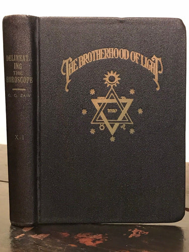 BROTHERHOOD OF LIGHT: No.103, DELINEATING THE HOROSCOPE - 1st/1st C.C. Zain 1922