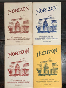 MANLY P. HALL - HORIZON JOURNAL - Full YEAR, 4 ISSUES, 1954 - PHILOSOPHY OCCULT