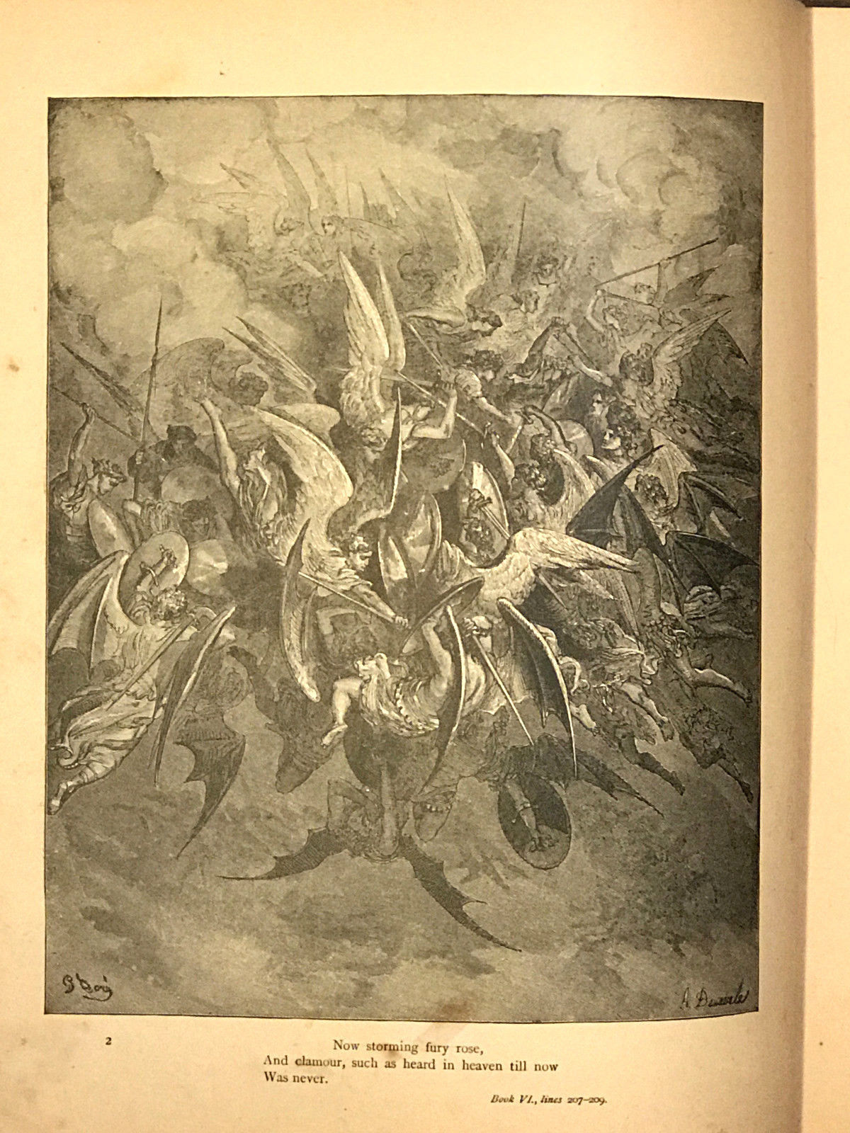 1884 1ed Paradise Lost John Milton GUSTAVE DORÉ Gallery Genesis Bible ART  Folio