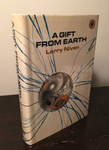 GIFT FROM EARTH, Larry Niven 1st/1st 1968 HC/DJ — SIGNED REVIEW COPY Rare SCI FI