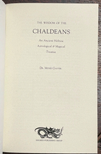 WISDOM OF THE CHALDEANS - Gaster, 2008 - ANCIENT HEBREW OCCULT MAGICK ASTROLOGY