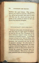 DEMONOLOGY, GHOSTS, APPARITIONS, POPULAR SUPERSTITIONS - 1st 1831 WITCHES OCCULT