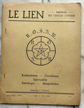 LE LIEN FRENCH OCCULT MAGAZINE - MAY-JUNE 1964 - TRIBES OF ISRAEL DEVIL GOSPELS