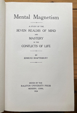 MENTAL MAGNETISM - Shaftesbury, 1924 - MIND MENTAL POWER CONTROL EUGENICS