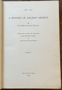 HISTORY OF ANCIENT MEXICO - Sahagun, 1st 1932 AZTEC CIVILIZATION ASTROLOGY GODS