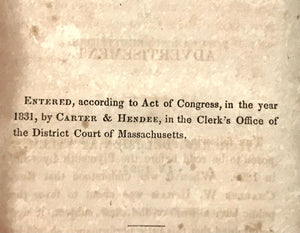 DEMONOLOGY, GHOSTS, APPARITIONS, POPULAR SUPERSTITIONS - 1st 1831 WITCHES OCCULT