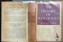 HISTORY OF WITCHCRAFT AND DEMONOLOGY - 1956, M. Summers - WITCHES DEMONS SORCERY