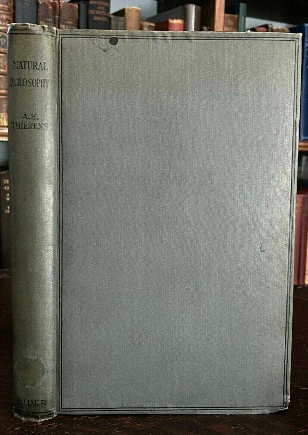 A.E. THIERENS - NATURAL PHILOSOPHY - 1st, 1920 ASTROLOGY HERMETIC OCCULT MAGICK