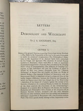 1884 - LETTERS ON DEMONOLOGY AND WITCHCRAFT - Sir Walter Scott - MAGICK OCCULT