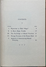 MENTAL POISONING - Lewis, 1st 1937 - MYSTERIES AMORC HUMAN TOXICITY BLACK MAGIC