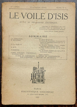 LE VOILE D'ISIS - March 1920 - French ESOTERIC STUDY ASTROLOGY OCCULT PHRENOLOGY