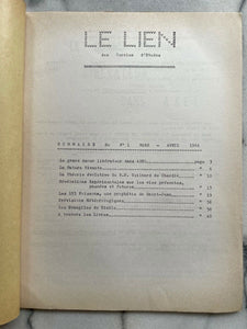 LE LIEN FRENCH OCCULT MAGAZINE - MARCH-APRIL 1964 - EVOLUTION PROPHECIES SAINTS