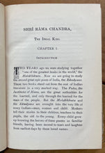 SHRI RAMA CHANDRA: THE IDEAL KING - Annie Besant, 1st 1905 THEOSOPHY RAMAYANA