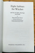 EIGHT SABBATS FOR WITCHES - Farrar, 1985 WITCHCRAFT WICCA MAGICK OCCULT CEREMONY