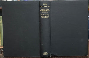 THE GRIMOIRE - Montague Summers, 1st 1936 - GHOSTS GOTHIC SUPERNATURAL STORIES