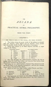 COMPLETE ARCANA ASTRAL PHILOSOPHY - Simmonite, 1890 ASTROLOGY DIVINATION OCCULT