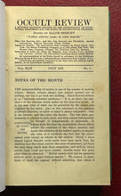 THE OCCULT REVIEW - Vol 42, 6 Issues 1925 - MAGICK HAUNTINGS REINCARNATION SOUL