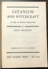 SATANISM AND WITCHCRAFT MEDIEVAL SUPERSTITION - Michelet, 1939 WITCH DEVIL DEMON