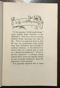 HOW TO LIVE FOREVER - Harry Gaze, 1st Ed 1904 - NATURAL HEALTH ETERNAL LIFE