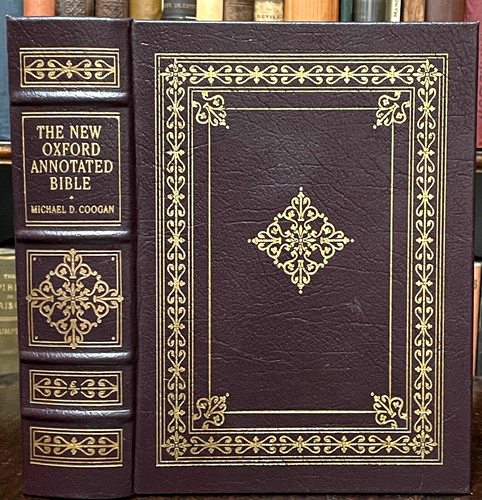 NEW OXFORD ANNOTATED BIBLE - Easton Press - Leather, Apocryphal/Deuterocanonical