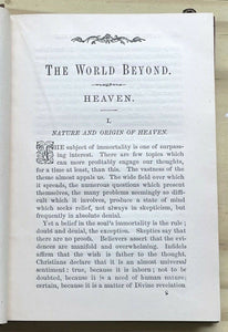 THE WORLD BEYOND - Doughty, 1st 1882 - HEAVEN HELL SPIRITS DEATH AFTERLIFE