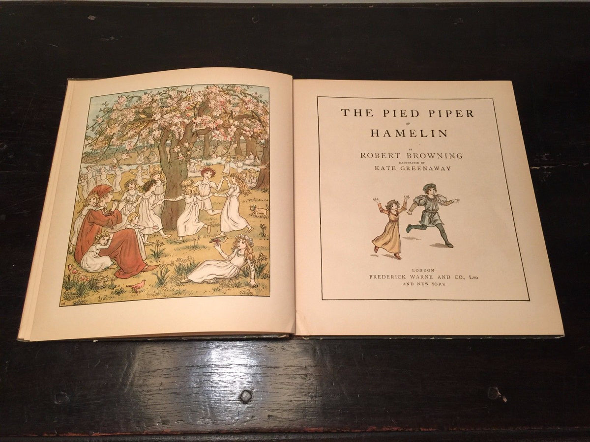 THE PIED PIPER OF HAMELIN, R. Browning Illust. Kate Greenaway Cir 1890 ...