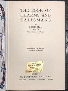 SEPHARIAL - THE BOOK OF CHARMS AND TALISMANS 1950 CHARMS KABALA MAGIC NUMEROLOGY