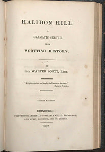 Sir Walter Scott, FIELD OF WATERLOO and HALIDON HILL - 1st 1822 BATTLE POEM