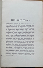 THOUGHT FORMS - Besant, Leadbeter, 1925 THEOSOPHY OCCULT MENTAL EMOTIONS PSYCHIC