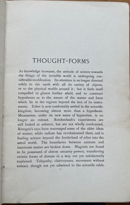 THOUGHT FORMS - Besant, Leadbeter, 1925 THEOSOPHY OCCULT MENTAL EMOTIONS PSYCHIC