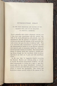 LIVES OF ALCHEMYSTICAL PHILOSOPHERS - A.E. WAITE, 1st 1888 - HERMETIC ALCHEMY