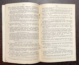 SCIENCE & MEDICINE CATALOG - E.P. GOLDSCHMIDT, 1930 - INVENTIONS + MEDICAL BOOKS