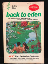 BACK TO EDEN by JETHRO KLOSS - 1973, 4th Ed - HERBAL MEDICINE, NATURAL REMEDIES