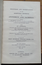 SPIRITUAL DOCTRINES OF ATONEMENT AND SACRIFICE - Magee, 1832 - IRISH REFORMATION