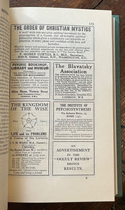 THE OCCULT REVIEW - Vol 49, 6 Issues 1929 - DIVINATION ALCHEMY MAGICK HAUNTINGS